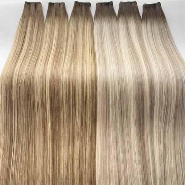 Hand Tied Weft Human Hair Extensions Vendors Genius Weft - 图片 3