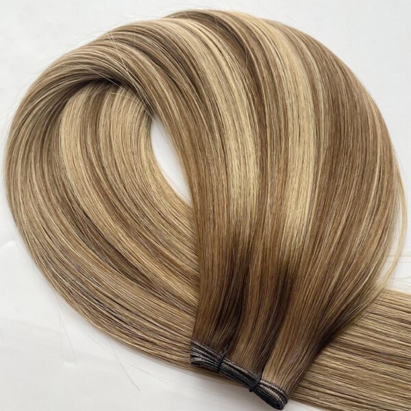 Hand Tied Weft Human Hair Extensions Vendors Genius Weft - 图片 4