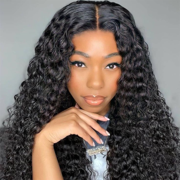 Kinky Curly Lace Front Wig 13x4 Brazilian Human Hair Lace Wigs Bulk - 图片 6