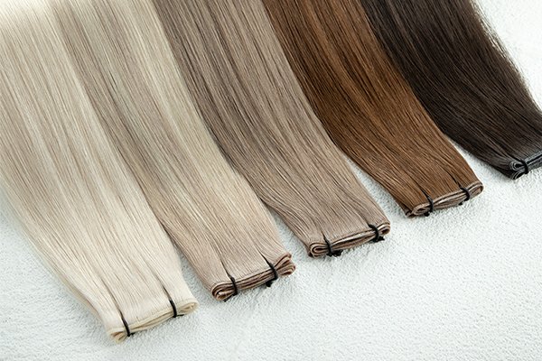 ![High-quality genius weft hair extensions from a Chinese factory, available in custom colors.]
