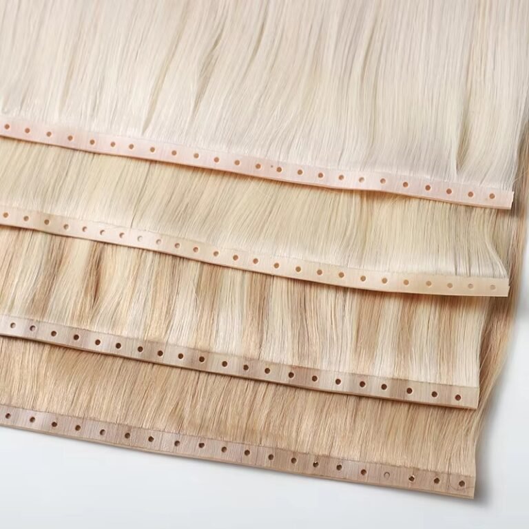 Double Drawn Injected Invisible Butterfly Weft Hair Extension Remy Hair Extension Weft
