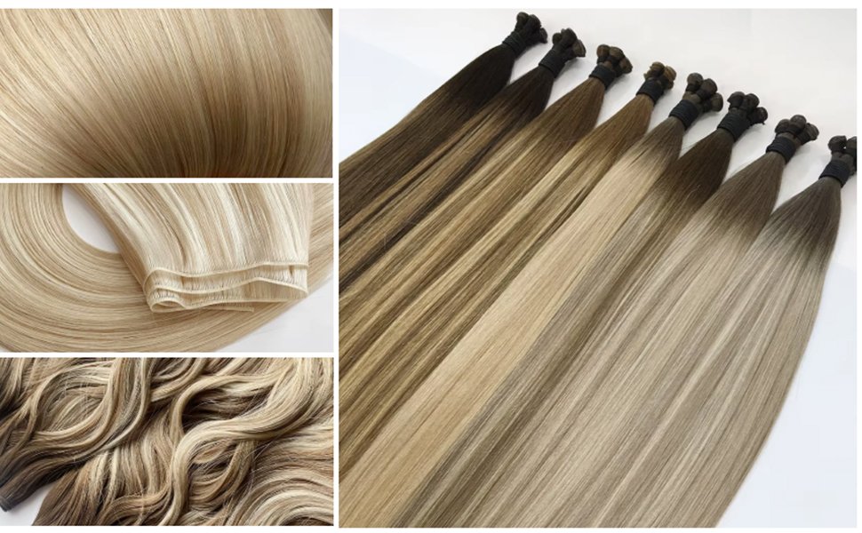 main hair extension color types diagram