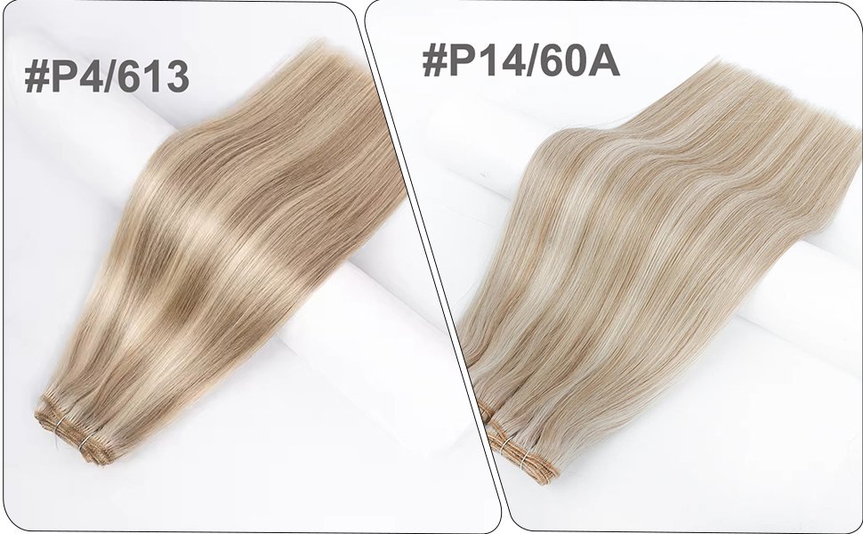 piano color hair extension stripe effect