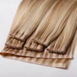 Factory Price Butterfly Weft European Remy Human Hair Extension Invisible Hole Hair Extensions