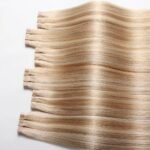 Factory Price Butterfly Weft European Remy Human Hair Extension Invisible Hole Hair Extensions