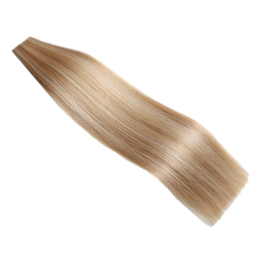 Factory Price Butterfly Weft European Remy Human Hair Extension Invisible Hole Hair Extensions