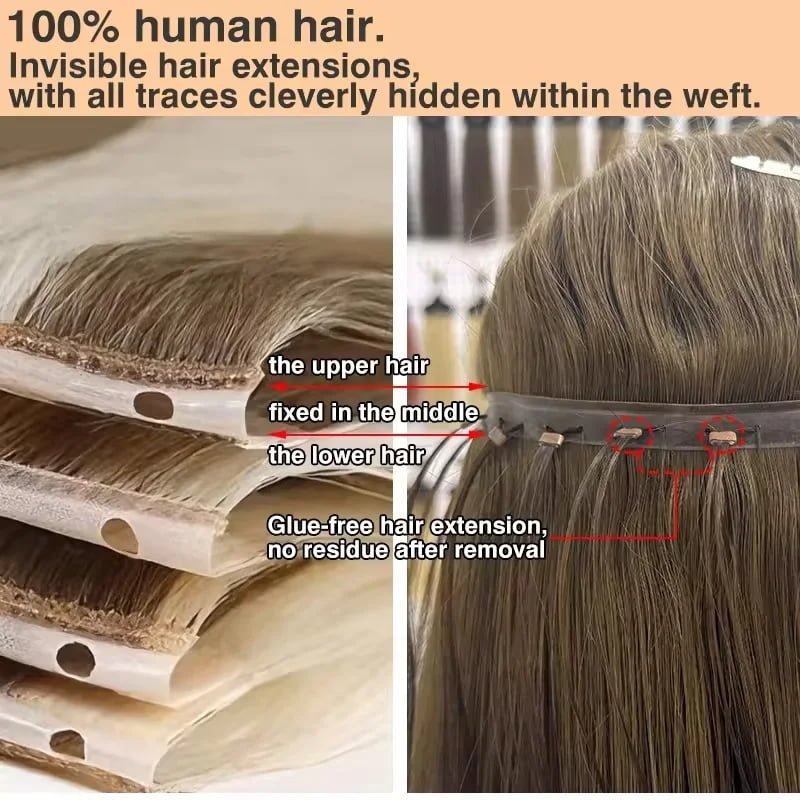 Invisible PU Genius Weft Hair Extensions for Salon