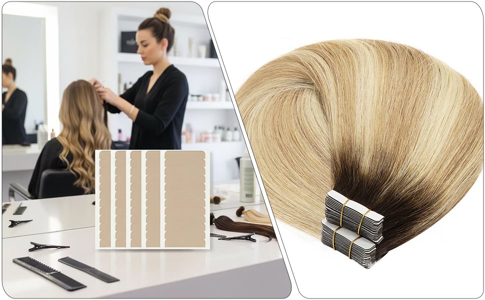 Acrylic-based and silicone-based adhesive types for tape-in hair extensions acrylic vs silicone tape adhesive hair extensions