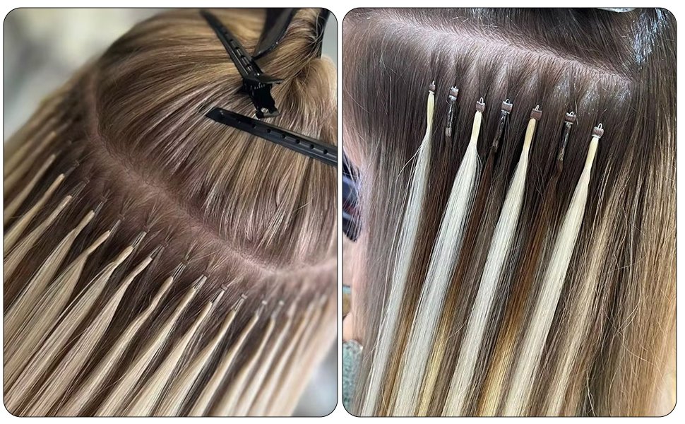 nano ring hair extension installation steps with tools